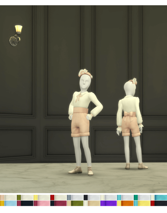 Sims 4 little lady of suit hat 20 color