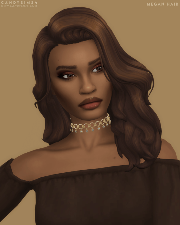 Sims 4 megan hair a very classier and beautiful hair - MiCat Game