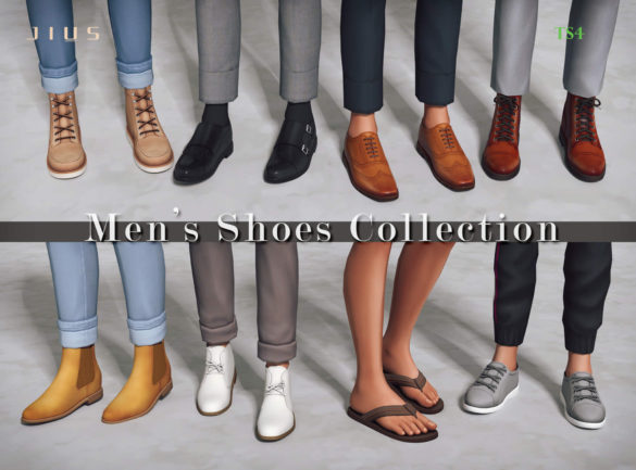 Sims 4 mens shoes collection part 1 jius monk
