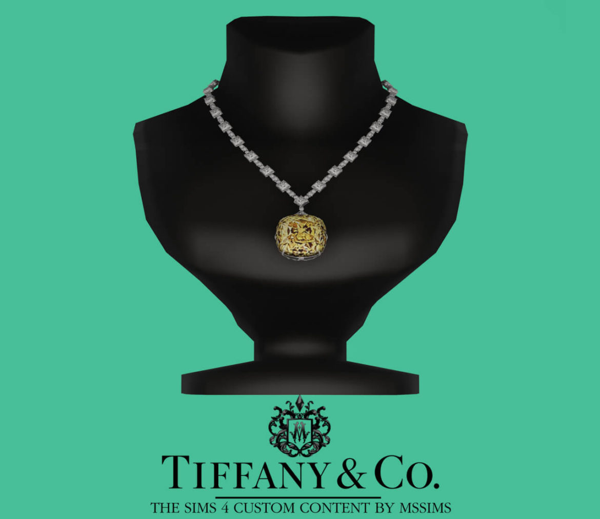 Sims 4 NECKELACE AND EARRING SET at MSSIMS