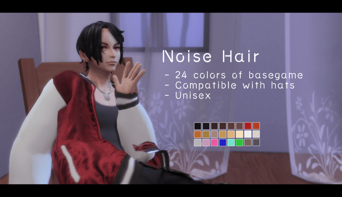 Sims 4 noise hair