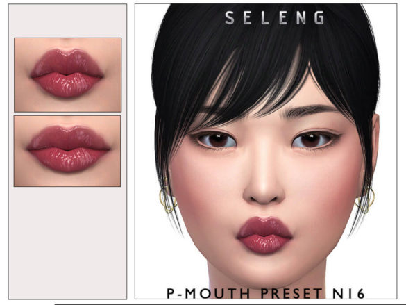 Sims 4 P-Mouth Preset N16 by Seleng at TSR