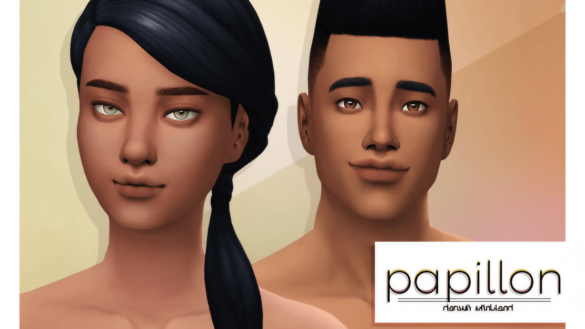 Sims 4 papillon default skin blend