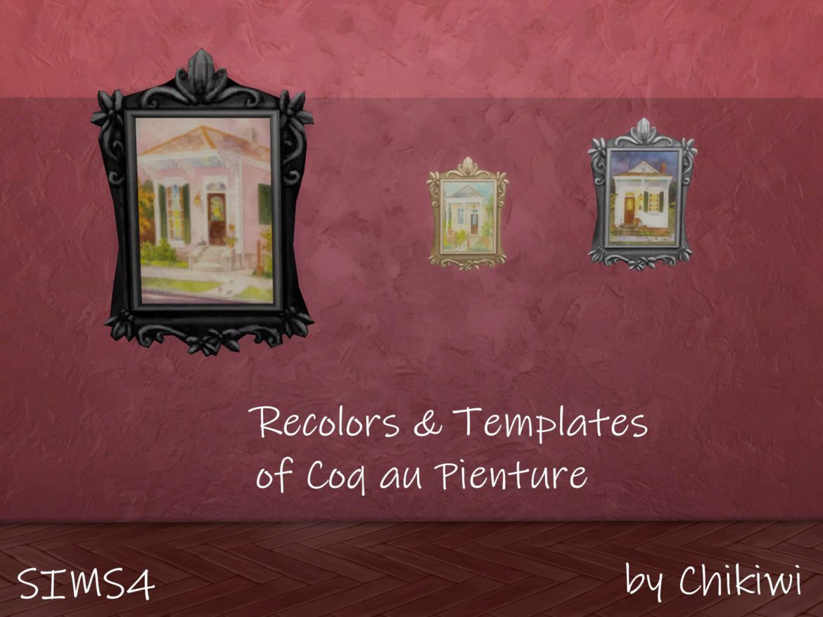 Picture Frame Recolors and Templates – Coq au Pienture