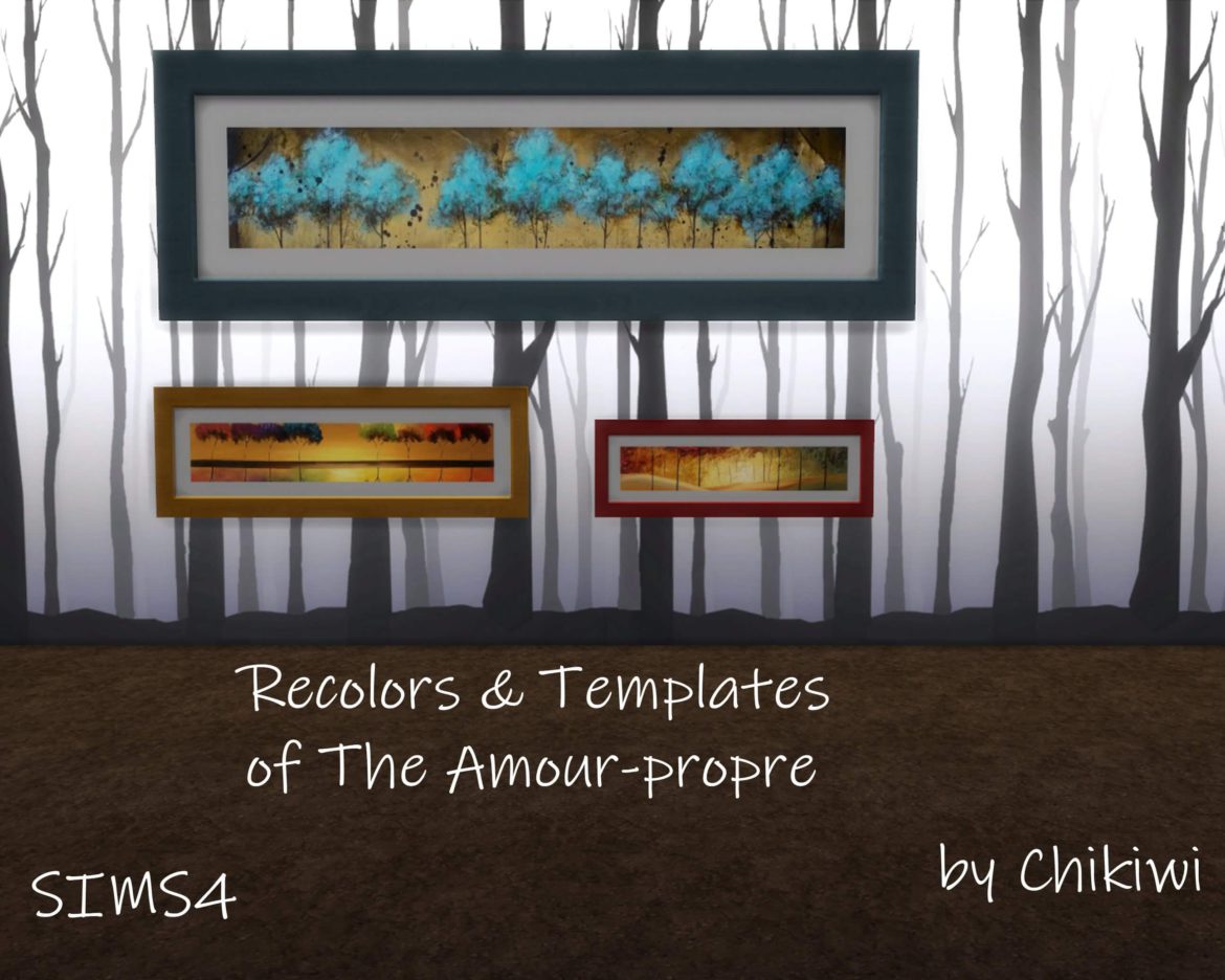Sims 4 Picture Frame Recolors and Templates