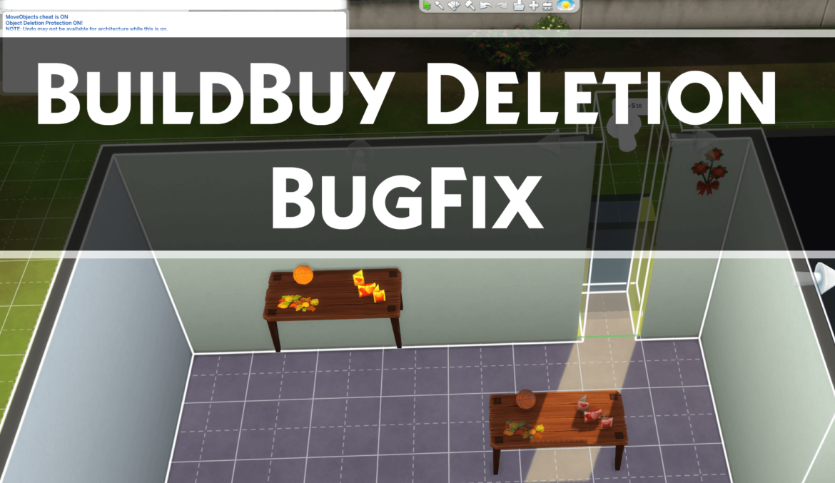 PROTECTS OBJECTS WHILE EDITING ARCHITECTURE IN BUILDBUY