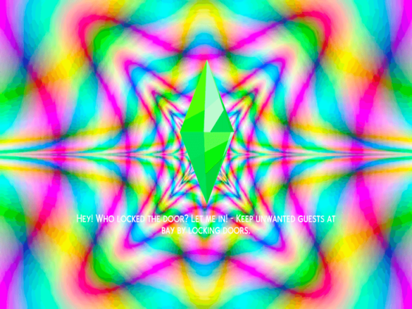Sims 4 Psychedelic Choice of Loading Screens