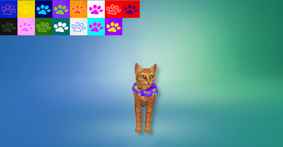 Sims 4 Recoloured Bandanas for Cats