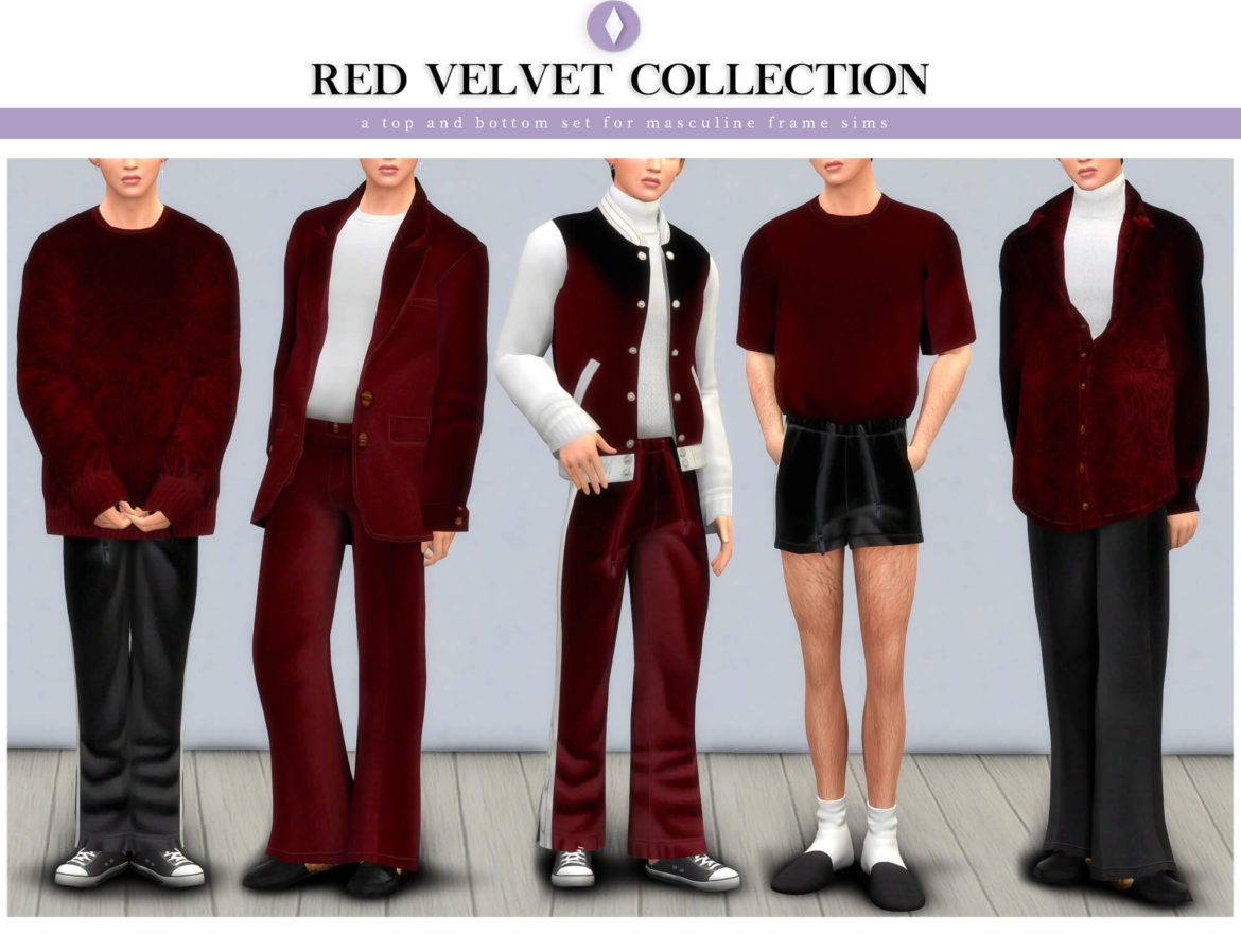 Sims 4 red velvet collection