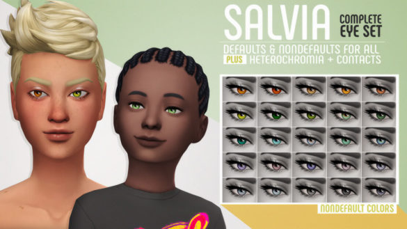 Sims 4 salvia eyes a complete eye set eyeballs