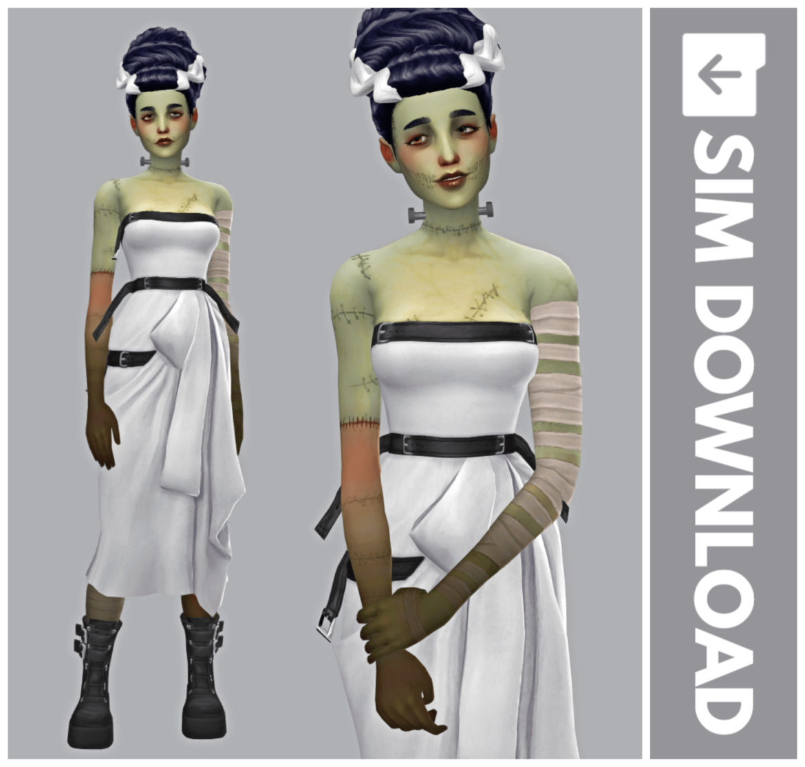 Sims 4 sim download elsa shelley the bride