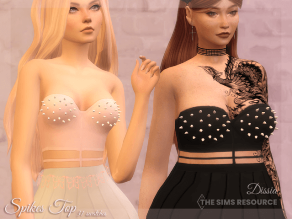 Sims 4 spikes top