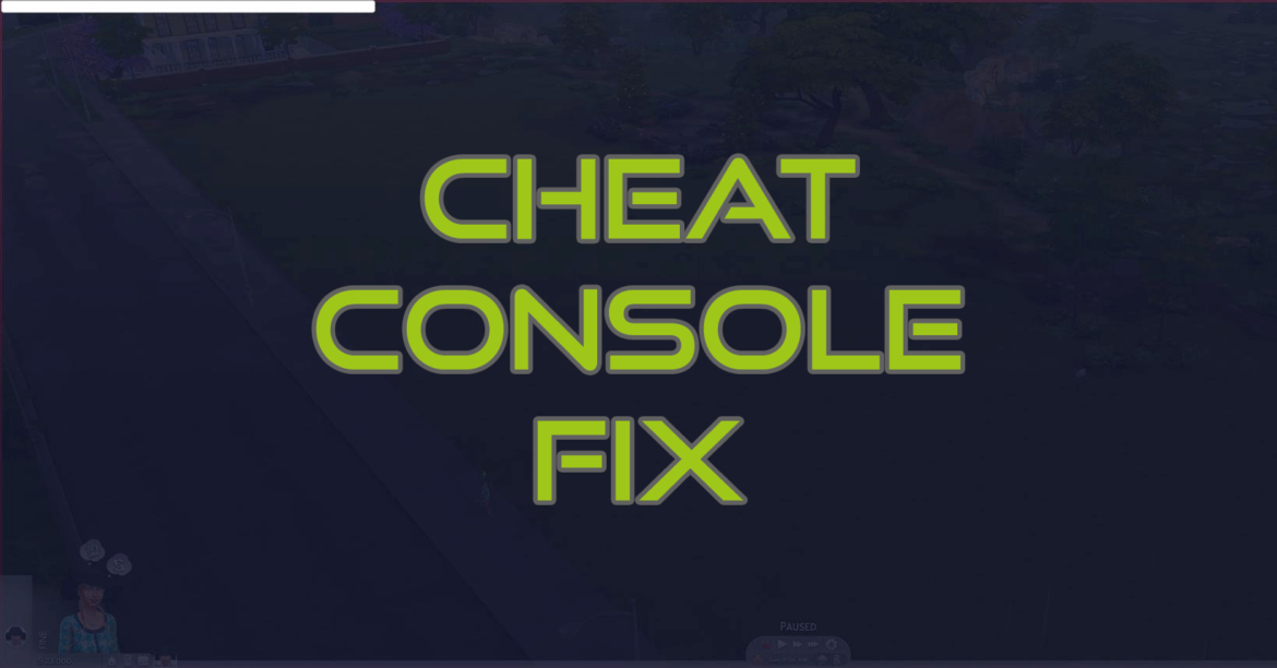 STOPS THE CHEAT CONSOLE FROM BLOCKING GAMEPLAY