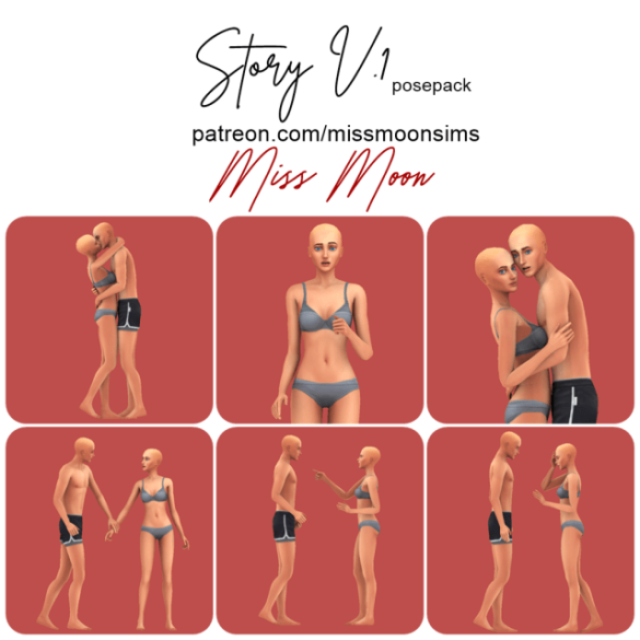 Sims 4 story v1 pose
