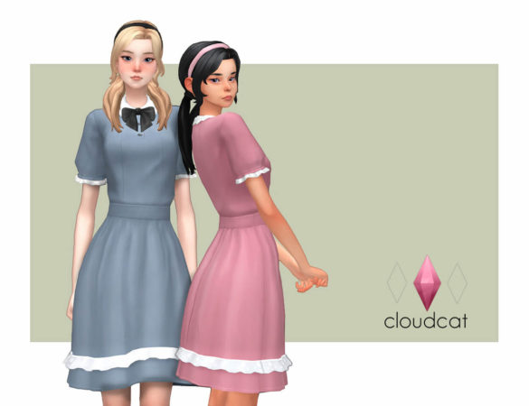 Sims 4 tea time Dress Hair Headband