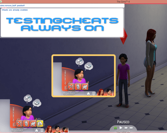 Sims 4 TESTINGCHEATS TRUE ALWAYS ON TwistedMexi
