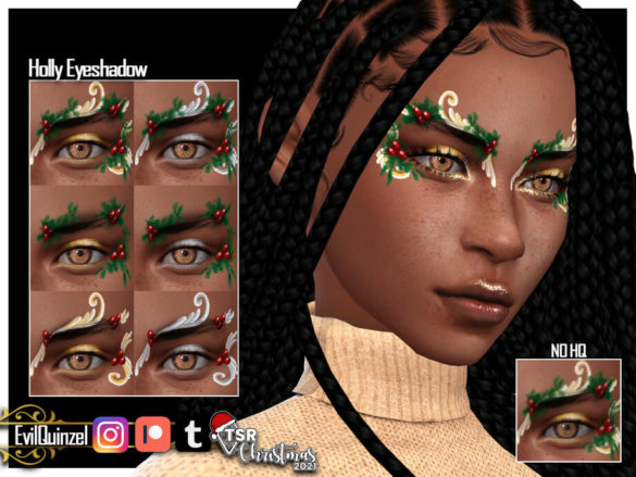 Christmas 2021 – Holly Eyeshadow by EvilQuinzel