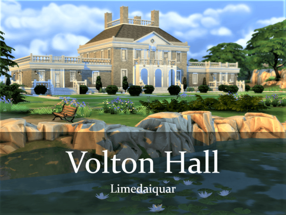 Sims 4 Volton Hall (Base Game, No CC)