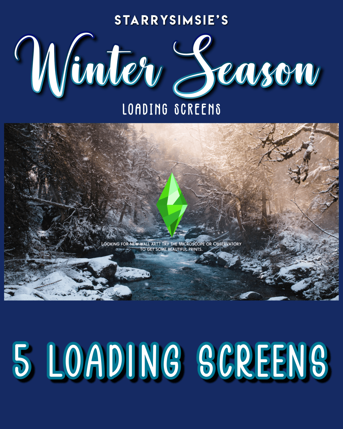 Sims 4 Winter Season Loading Screens MiCat Game