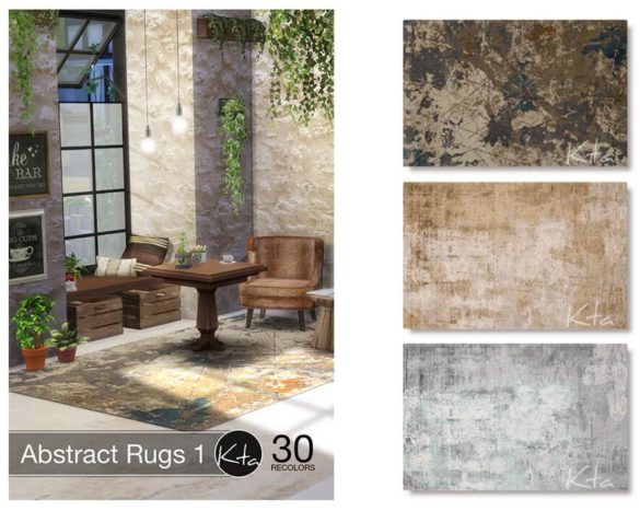 Sims 4 Abstract Rugs 1 at Ktasims
