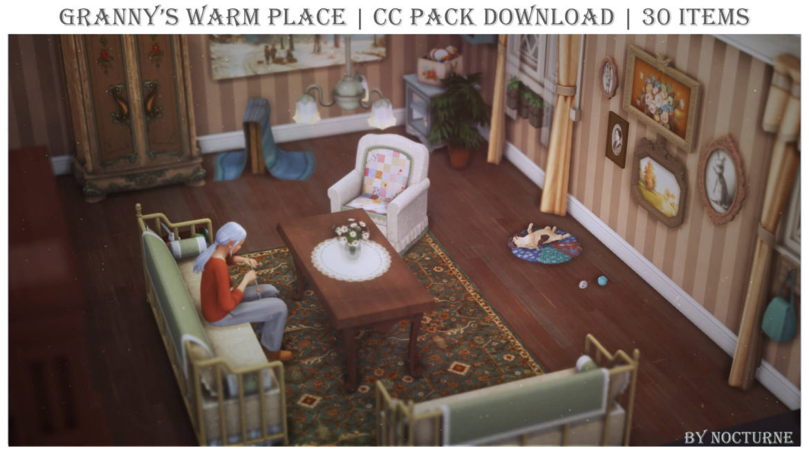 Sims 4 grannys warm place cc pack download