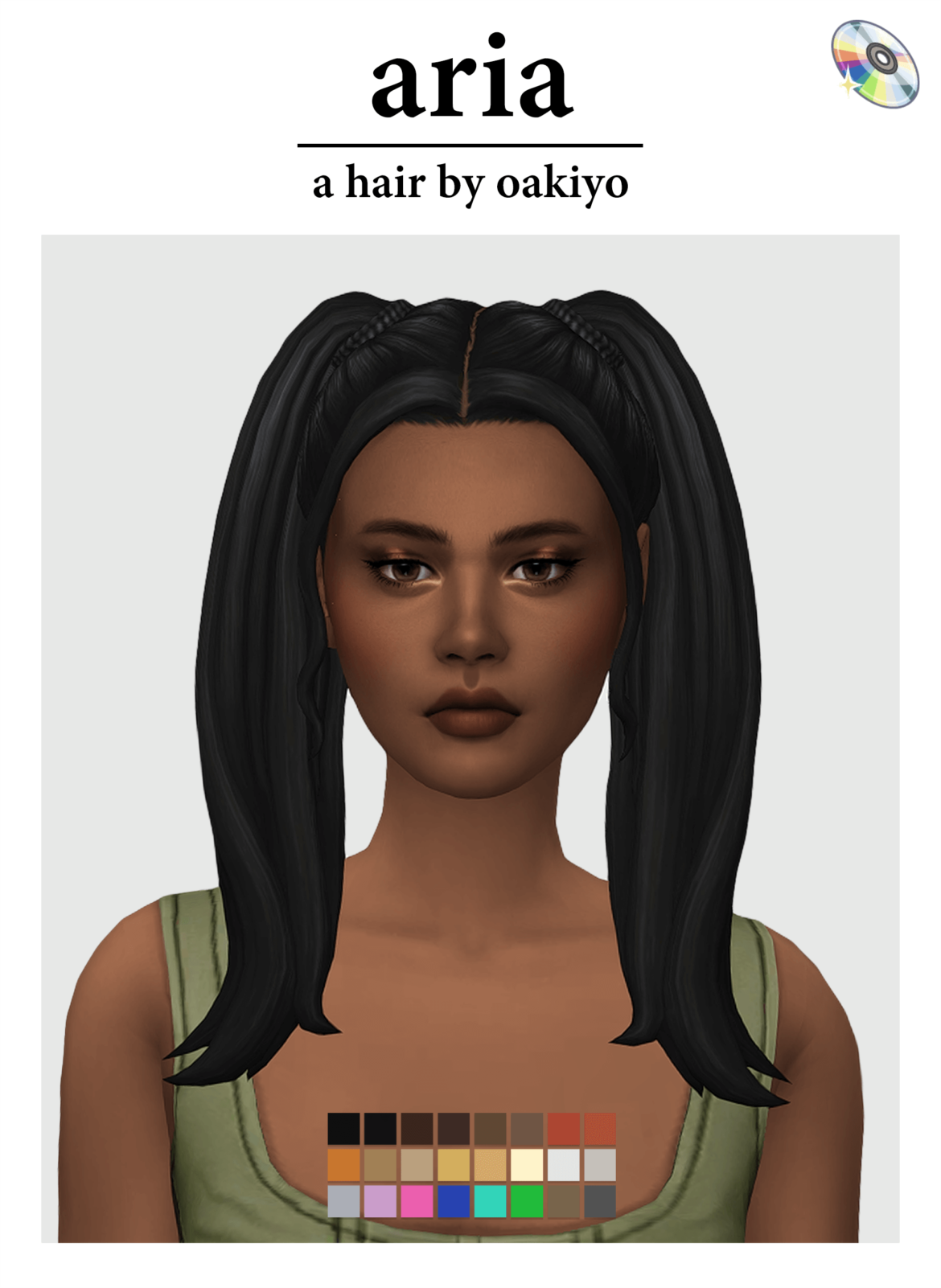 The Sims 4 aria hair