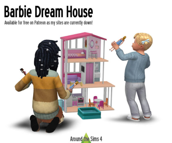 The Sims 4 Barbie Dreamhouse at Around the Sims 4