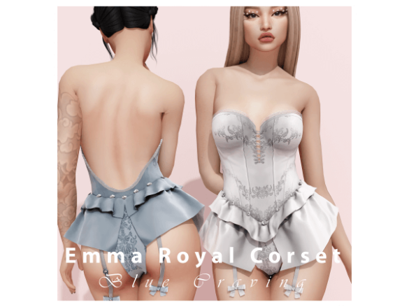 The Sims 4 Blue Craving – Emily Royal Corset