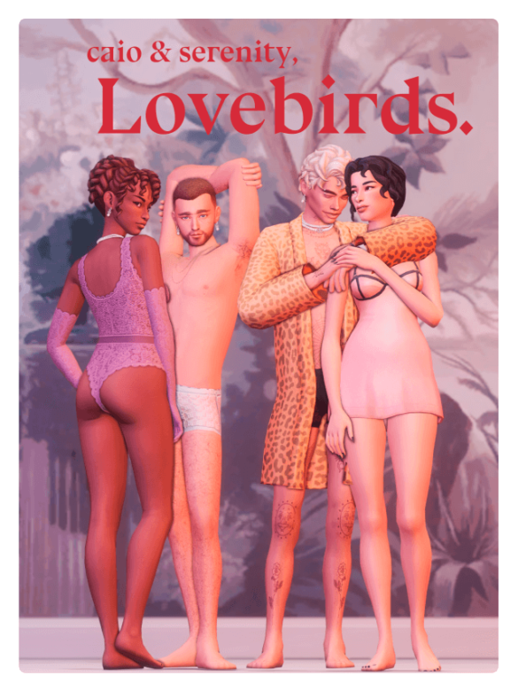 The Sims 4 caio x serenity lovebirds collection