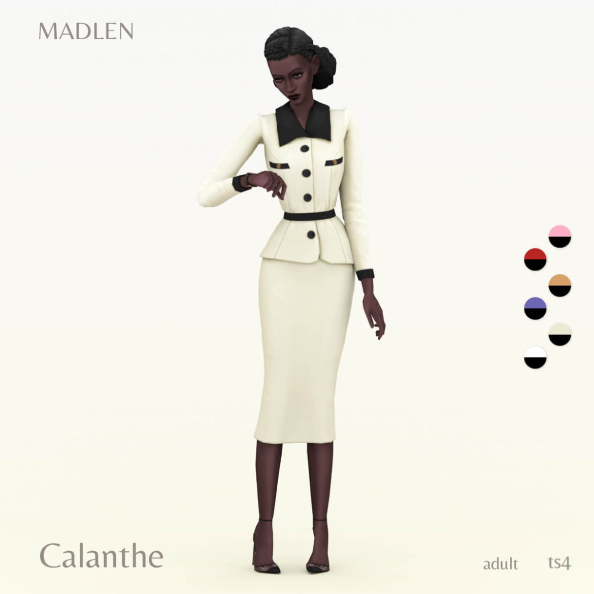 The Sims 4 calanthe outfit new formal outfit