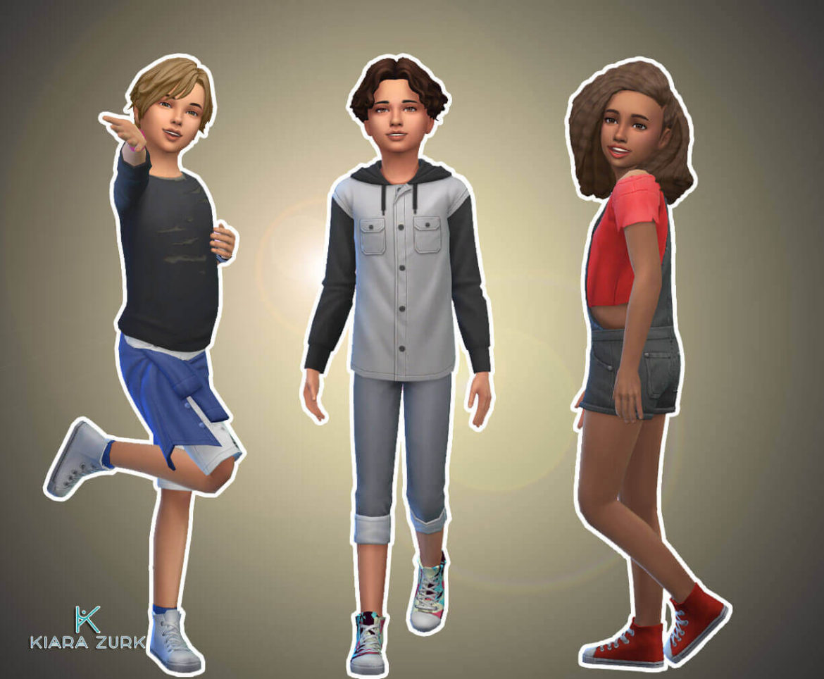 The Sims 4 Canvas Hi Top Conversion at My Stuff Origin