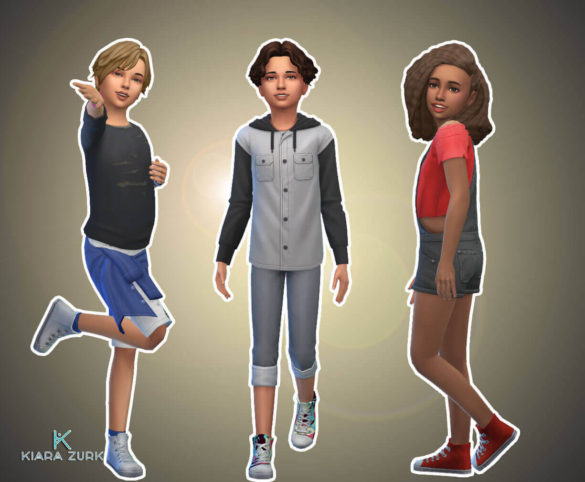 The Sims 4 Canvas Hi Top Conversion at My Stuff Origin