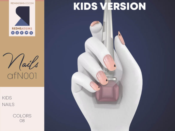 The Sims 4 CF NAILS N001 at REDHEADSIMS