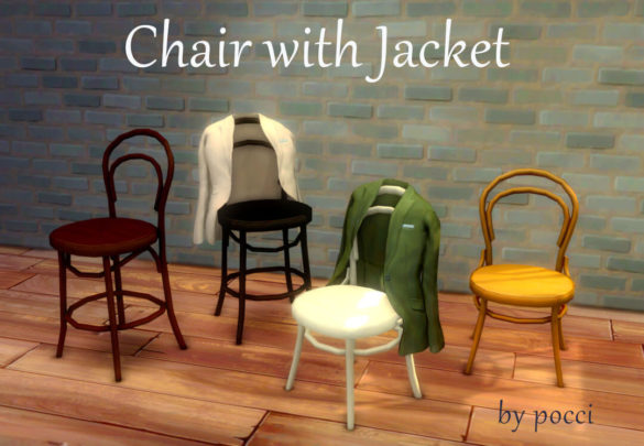 The Sims 4 chair with jacket by pocci