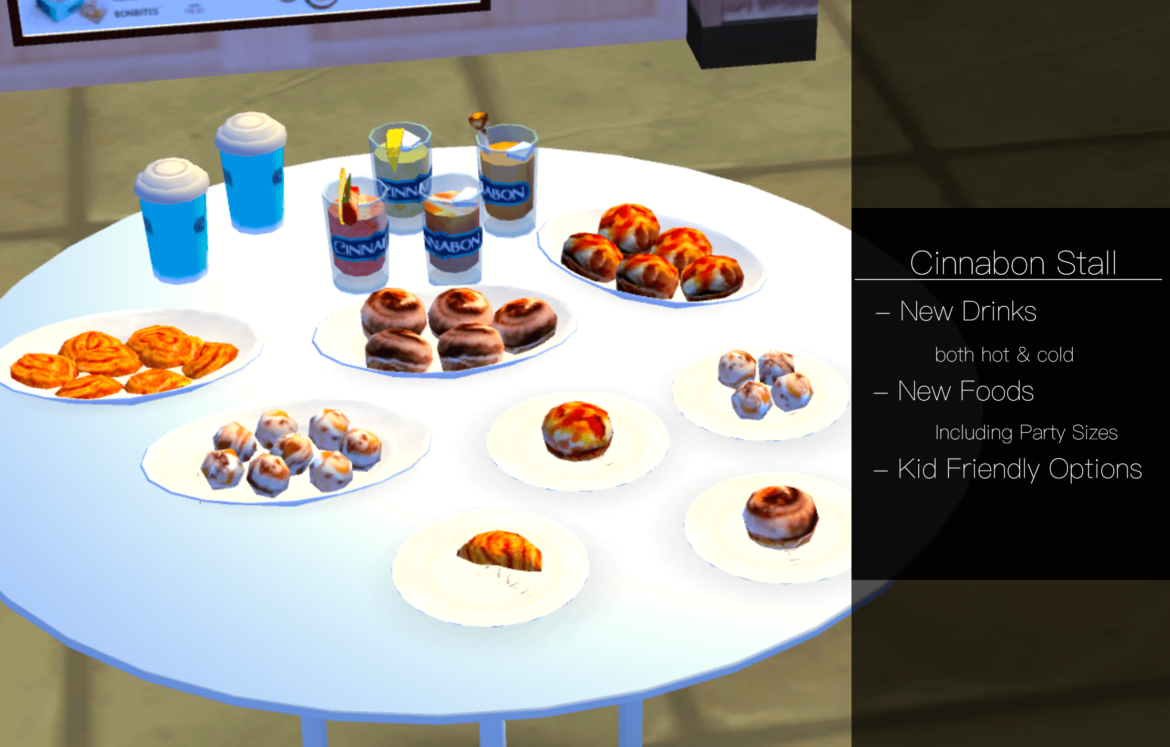 The Sims 4 Cinnabon Food Stall