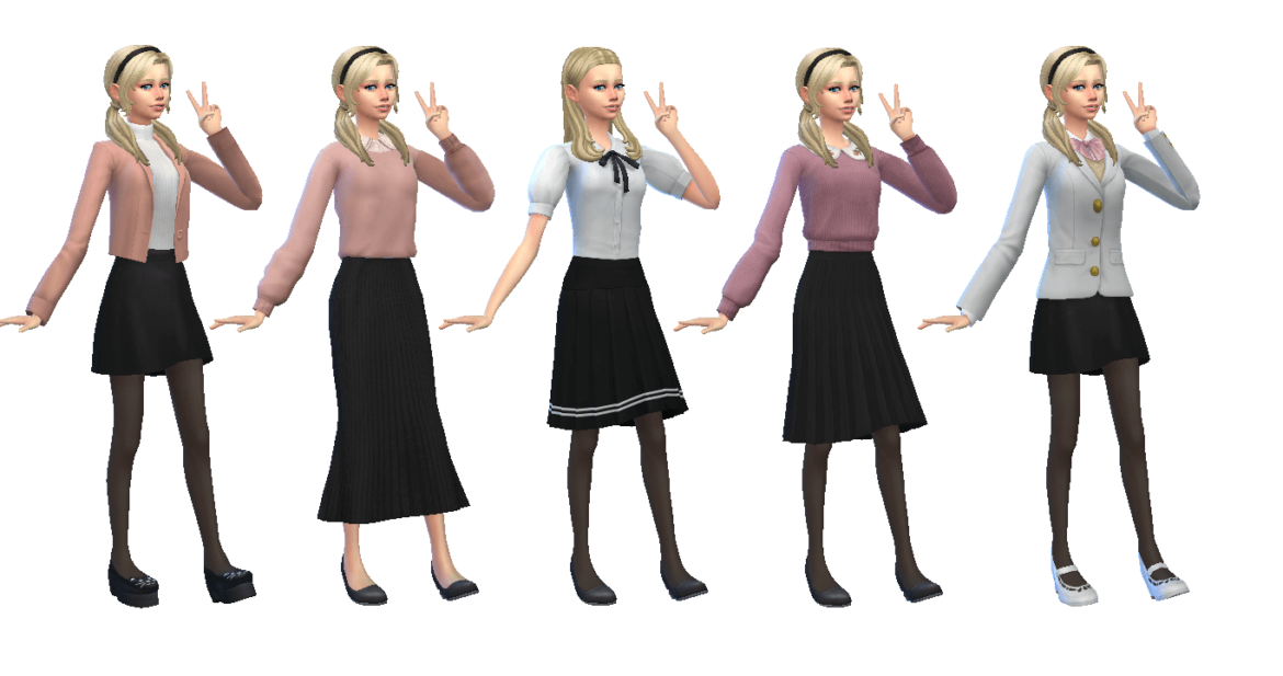 The Sims 4 cloudcat lookbook