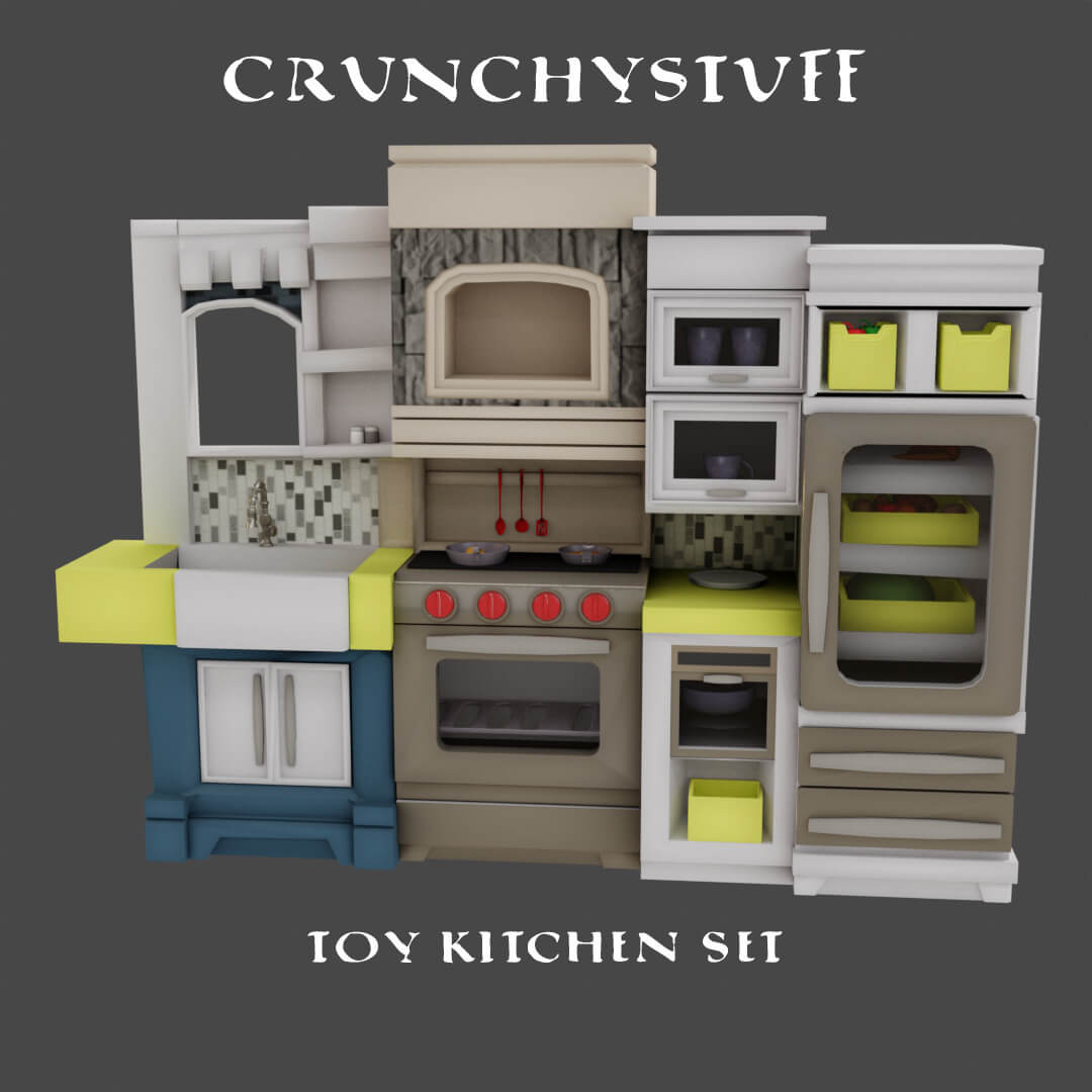 The Sims 4 cs toy kitchen set - MiCat Game