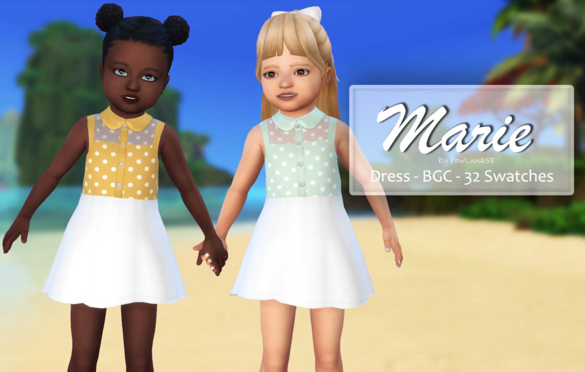 The Sims 4 dress base for toddlers