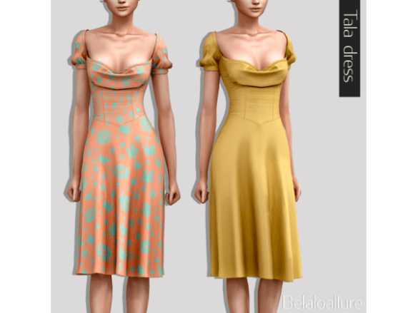 The Sims 4 Dress_Tala by Belaloallure