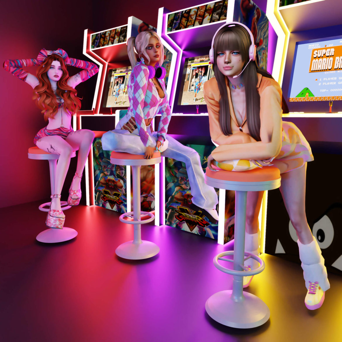 The Sims 4 e sports girls lookbook