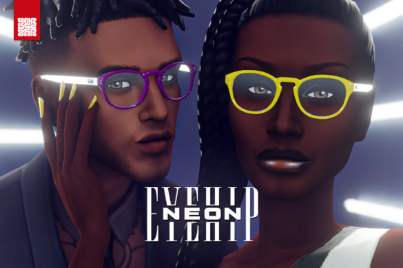 The Sims 4 EyeHip Neon – Recoloured Hipster Eyeglasses