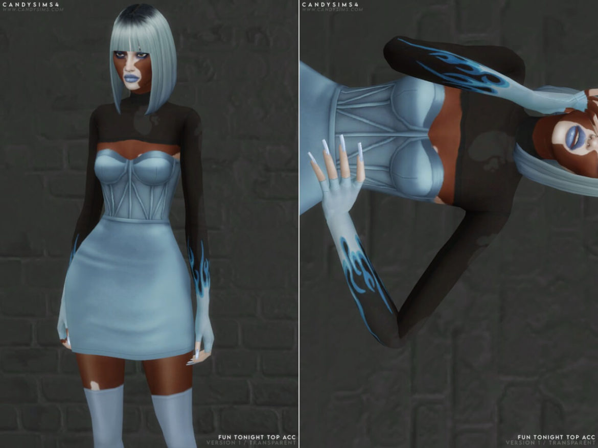 The Sims 4 FUN TONIGHT TOP at Candy Sims 4