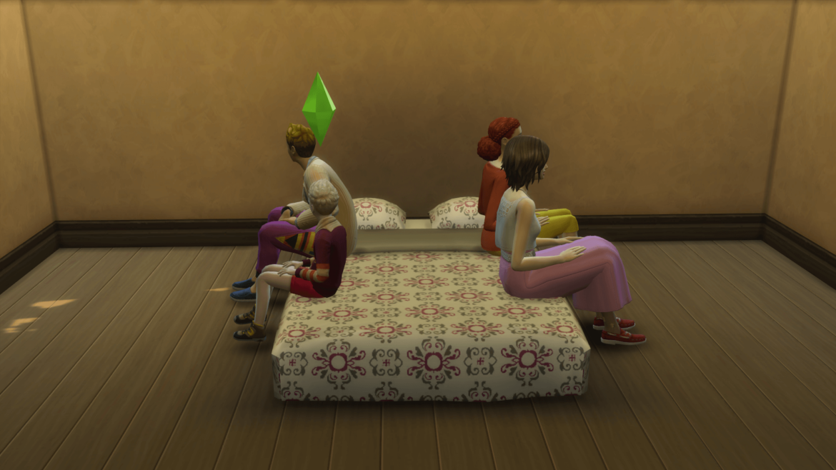 The Sims 4 Functional floor bed