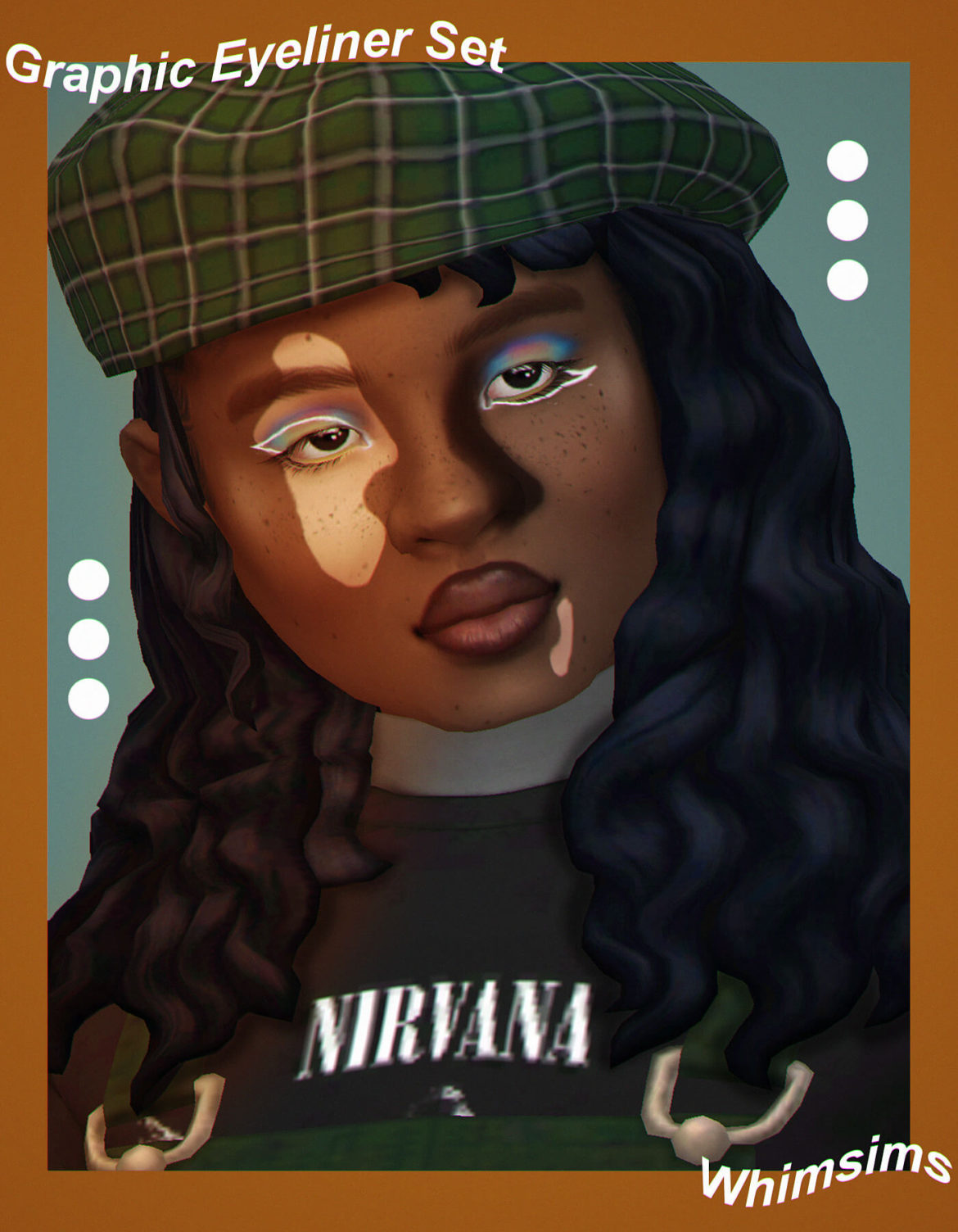 The Sims 4 graphic eyeliner set