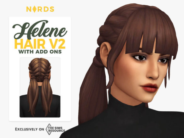 The Sims 4 Helene Hair V2 by Nords