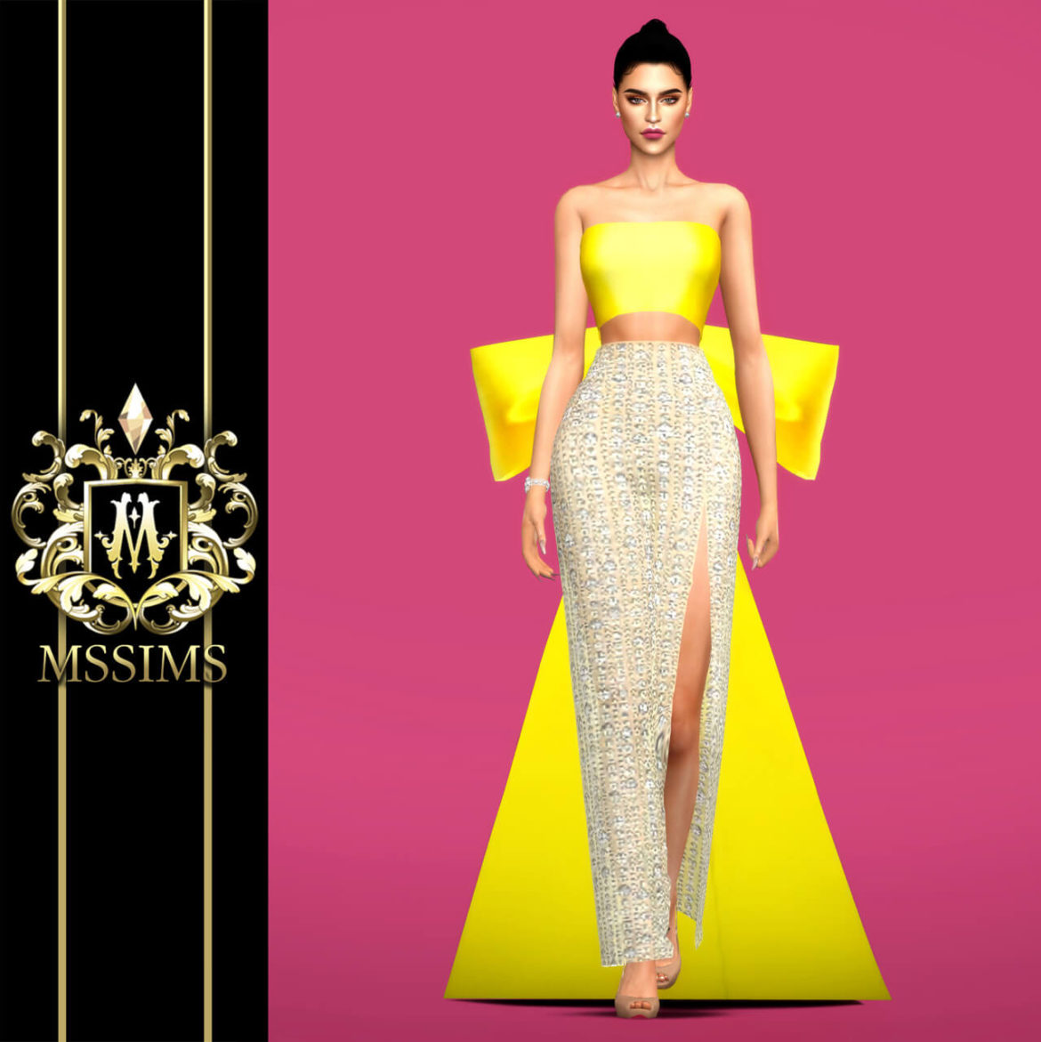 The Sims 4 HOBEIKA GOWN at MSSIMS