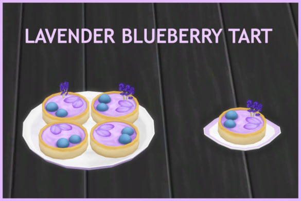 The Sims 4 LAVENDER BLUEBERRY TART at Icemunmun