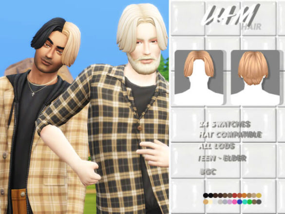 The Sims 4 liam hair