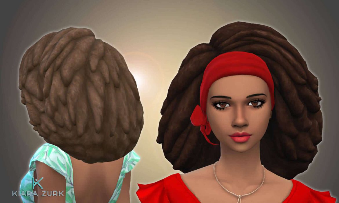 The Sims 4 Long Angelina Hairstyle at My Stuff Origin