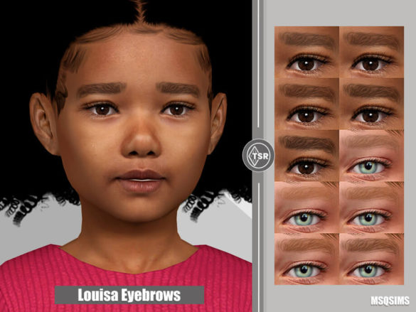 The Sims 4 Louisa Eyebrows by MSQSIMS